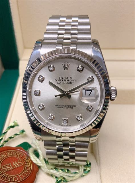 rolex 116234 diamond dial|Rolex datejust 36 116234.